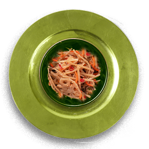 carrot salad on plate