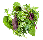 mixed greens isolated